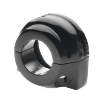  Custom Throttle Clamp Round Style Black 1" Dual Cable 