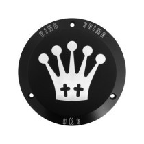  Point Cover King Crime, 3-hole Black Satin 