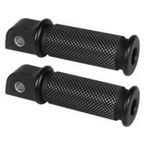  Passenger Footpegs Satin Design Black Cut 