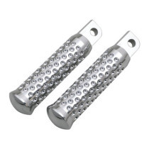  Dimpled Foot Pegs Rider Pegs Chrome 