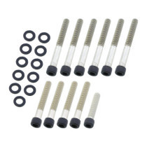  Cam Cover Screw Kit Satin Black Powder Coated 