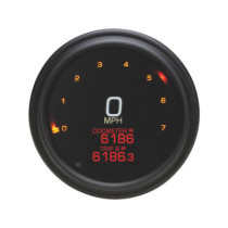  4 1/2" MLX-2000 Series Speedometer/Tachometer Scale: 250 mph  250 km/h  Scale Color: black Aluminium 114.3 mm 