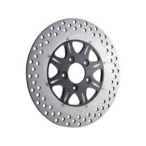  Meridian 2-Piece Brake Rotor Black Rear 