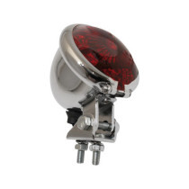  Bates Style LED Taillight Chrome LED 