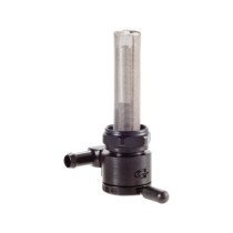  22 mm Fuel Valve Forward Facing Outlet Black 