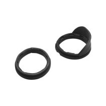  Rubber Mounting Gaskets with Visor Black 