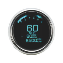  3 3/8" MLX-3000 Series Speedometer/Tachometer Scale: 250 mph  250 km/h  Scale Color: black 