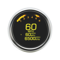  3 3/8" MLX-3000 Series Speedometer/Tachometer Scale: 250 mph  250 km/h  Scale Color: black 