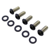  Derby Cover Screw Kits Matte Black Powder Coated 