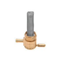  22 mm Fuel Valve Straight Facing Outlet Brass Polished 