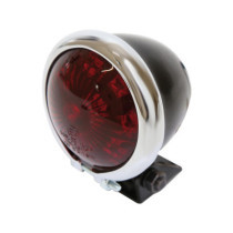  Bates Style LED Taillight Chrome Black LED 