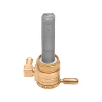  22 mm Fuel Valve Rear Facing Outlet Brass Polished 