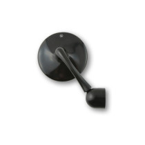  Classic Bar End Mirror 150 mm stem Black, Anodized 