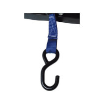  Ratchet Tie Downs, 3 m, with Coated Grip and S-Hooks 