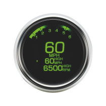  3 3/8" MLX-3000 Series Speedometer/Tachometer Scale: 250 mph  250 km/h  Scale Color: black Aluminium 85.7 mm 