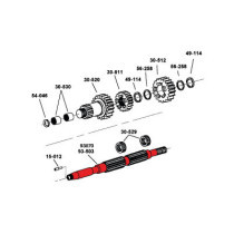  4/5-SPEED MAINSHAFT Transmission Mainshaft 