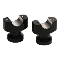  TC Breakout Flat Riser for Breakout Models Straight Up, Height 63 mm Gloss Black Powder Coated 1 1/4" 