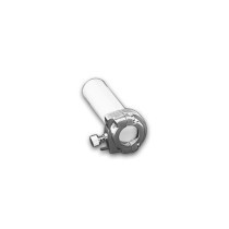  Throttle Clamp and Sleeve Assembly Chrome 1" Single Cable 