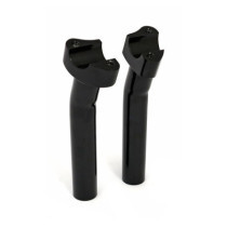 Forged aluminum risers pullback, 7" rise. Black