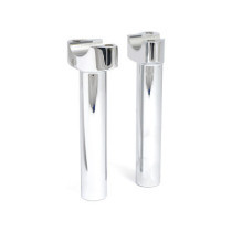 Forged aluminum risers straight, 6-1/2" rise. Chrome