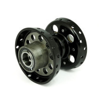 Custom Star hub, for OEM axle. Black with chrome star