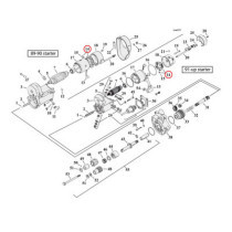 Brush set (4), Hitachi starter motor