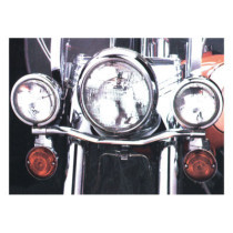 Spotlamp/passing lamp mount bar. Chrome