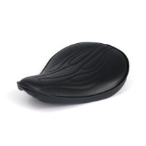 Fitzz, custom solo seat. Black Flame. Small. 4cm thick