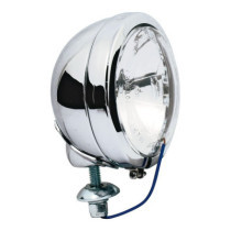 FL style spotlamp, 4-1/2". Chrome, clear lens