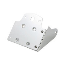 Side mount license plate bracket. Chrome