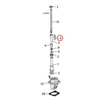 Retainer clip, pushrod cover