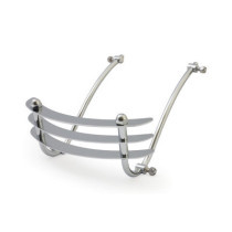 Front fender rail ''Cheese Grater''. Chrome