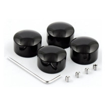 Head bolt cover kit. Smooth, black