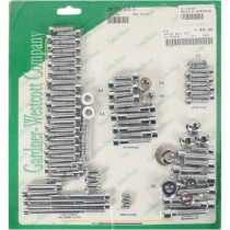 MOTOR BOLT SET SMOOTH STEEL CUSTOM REPLACEMENT CHROME NATURAL