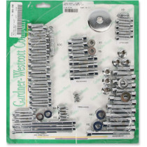 MOTOR BOLT SET SMOOTH STEEL CUSTOM REPLACEMENT CHROME NATURAL