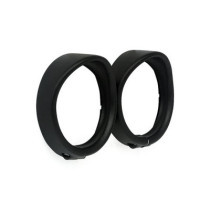 Recessed trim rings with visor. Turn signals. Black wrinkle