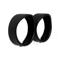 Recessed trim rings with visor. Spotlamp. Black wrinkle