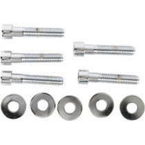 SPROCKET FASTENING KIT SMOOTH STEEL CUSTOM REPLACEMENT CHROME NATURAL