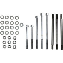 CRANKCASE BOLT KIT SMOOTH STEEL CUSTOM REPLACEMENT CHROME NATURAL