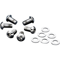 BOLT KIT BUTTON-HEAD FENDER RAIL 1/2"-13 X 1" CHROME NATURAL