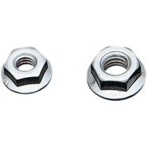 FLANGE NUT 1/4" - 20 CUSTOM REPLACEMENT COARSE CHROME NATURAL