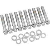 HEADBOLT KIT 12-POINT CHROME NATURAL