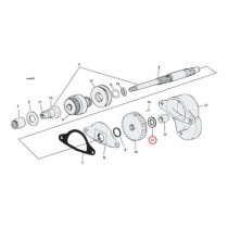 Thrust washer, starter shaft housing