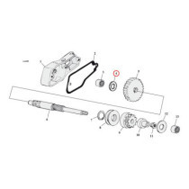 Thrust washer, starter shaft housing