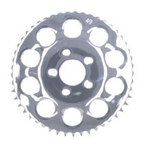 REAR SPROCKET, CHROME. 49T