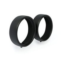 Recessed trim rings. Spotlamp. Black wrinkle