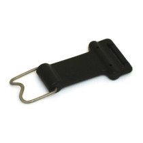 Battery hold down strap. Front, rubber