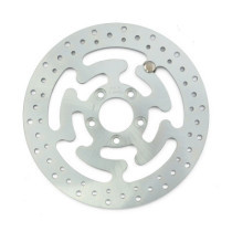 Brake rotor rear, drilled steel