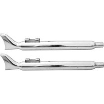  Fishtail Slip-On Muffler Chrome 