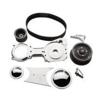  3" Open Belt Drive Aluminium Polished 